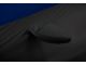 Coverking Satin Stretch Indoor Car Cover without Roof Antenna Pocket; Black/Impact Blue (06-10 Charger w/ Rear Spoiler)