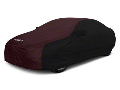 Coverking Stormproof Car Cover; Black/Wine (15-23 Charger SRT Hellcat)