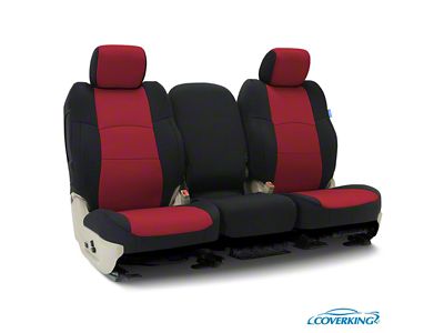 Coverking Neoprene Seat Covers; Red/Black (98-04 Corvette C5 Convertible)