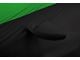 Coverking Satin Stretch Indoor Car Cover; Black/Synergy Green (86-93 Mustang GT Convertible)