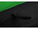 Coverking Satin Stretch Indoor Car Cover; Black/Synergy Green (15-17 Mustang Convertible)