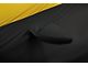 Coverking Satin Stretch Indoor Car Cover; Black/Velocity Yellow (15-17 Mustang Fastback, Excluding GT350)