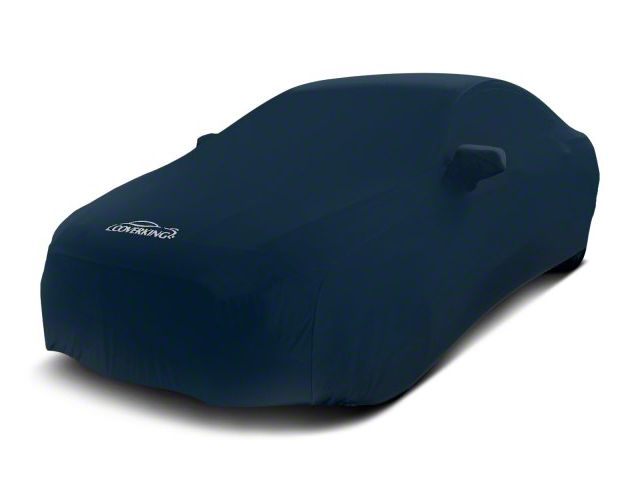 Coverking Satin Stretch Indoor Car Cover; Dark Blue (13-14 Mustang GT Convertible, V6 Convertible)