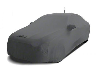 Coverking Satin Stretch Indoor Car Cover; Metallic Gray (18-23 Mustang GT & EcoBoost Fastback)