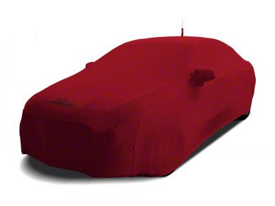Coverking Satin Stretch Indoor Car Cover; Pure Red (10-12 Mustang V6 Convertible)