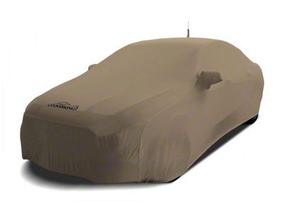 Coverking Satin Stretch Indoor Car Cover; Sahara Tan (86-93 Mustang GT Hatchback)