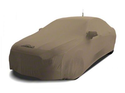 Coverking Satin Stretch Indoor Car Cover; Sahara Tan (13-14 Mustang GT Coupe, V6 Coupe)