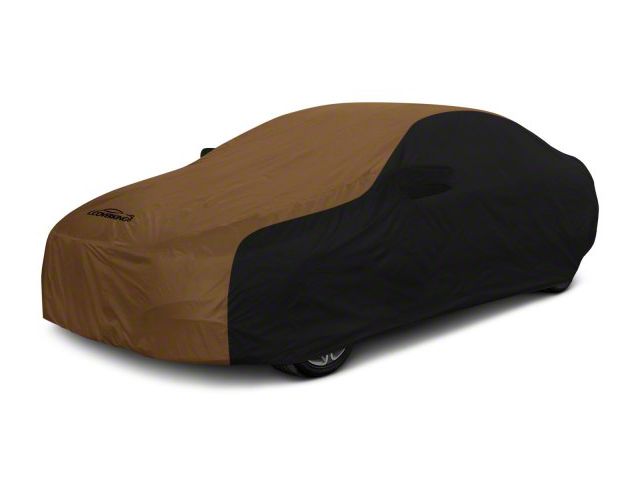 Coverking Stormproof Car Cover; Black/Tan (10-12 Mustang V6 Coupe)