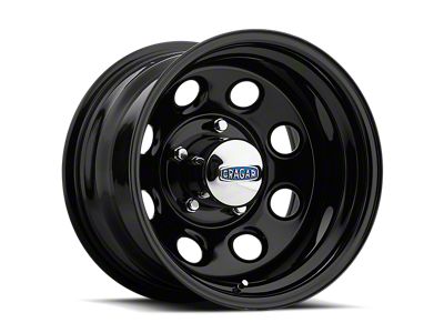 Cragar Soft 8 Gloss Black Wheel; 17x8; 0mm Offset (93-02 Camaro)