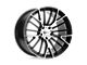 Cray Astoria Gloss Black with Mirror Cut Face Wheel; 20x9; 38mm Offset (16-24 Camaro, Excluding SS w/ 6-Piston Front Calipers & ZL1)