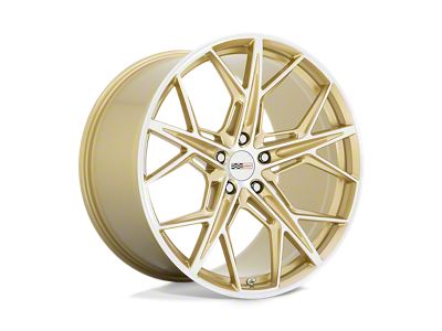 Cray Hammerhead Gloss Gold with Mirror Cut Face Wheel; 19x9 (16-24 Camaro, Excluding SS w/ 6-Piston Front Calipers & ZL1)