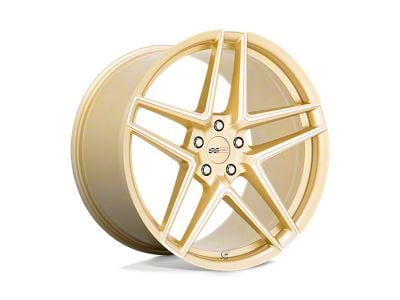 Cray Panthera Gloss Gold with Mirror Face Wheel; 19x9; 38mm Offset (16-24 Camaro, Excluding SS w/ 6-Piston Front Calipers & ZL1)