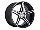 Cray Brickyard Machined Matte Black Wheel; 19x9 (05-13 Corvette C6)