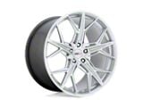 Cray Hammerhead Gloss Silver with Mirror Cut Face Wheel; Front Only; 18x9; 50mm Offset (97-04 Corvette C5)