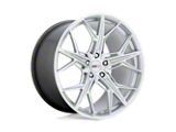 Cray Hammerhead Gloss Silver with Mirror Cut Face Wheel; Rear Only; 19x10.5; 68mm Offset (97-04 Corvette C5)