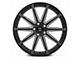 Curva Concepts C49 Gloss Black Milled Wheel; Rear Only; 22x10.5 (06-10 RWD Charger)