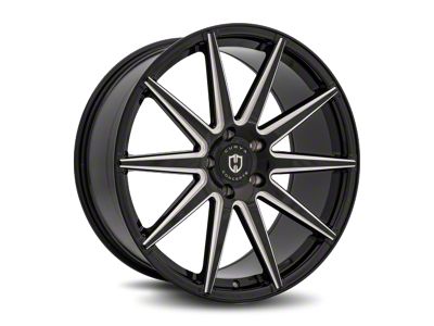 Curva Concepts C49 Gloss Black Milled Wheel; 22x9 (06-10 RWD Charger)