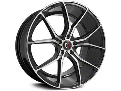 Curva Concepts C42 Gloss Black Machined Wheel; 20x8.5 (16-24 Camaro)