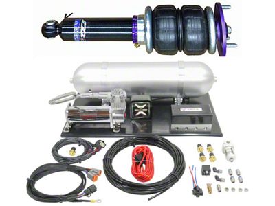 D2 Racing Air Struts with VERA AccuAir e+ Connect Pressure (05-14 Mustang)