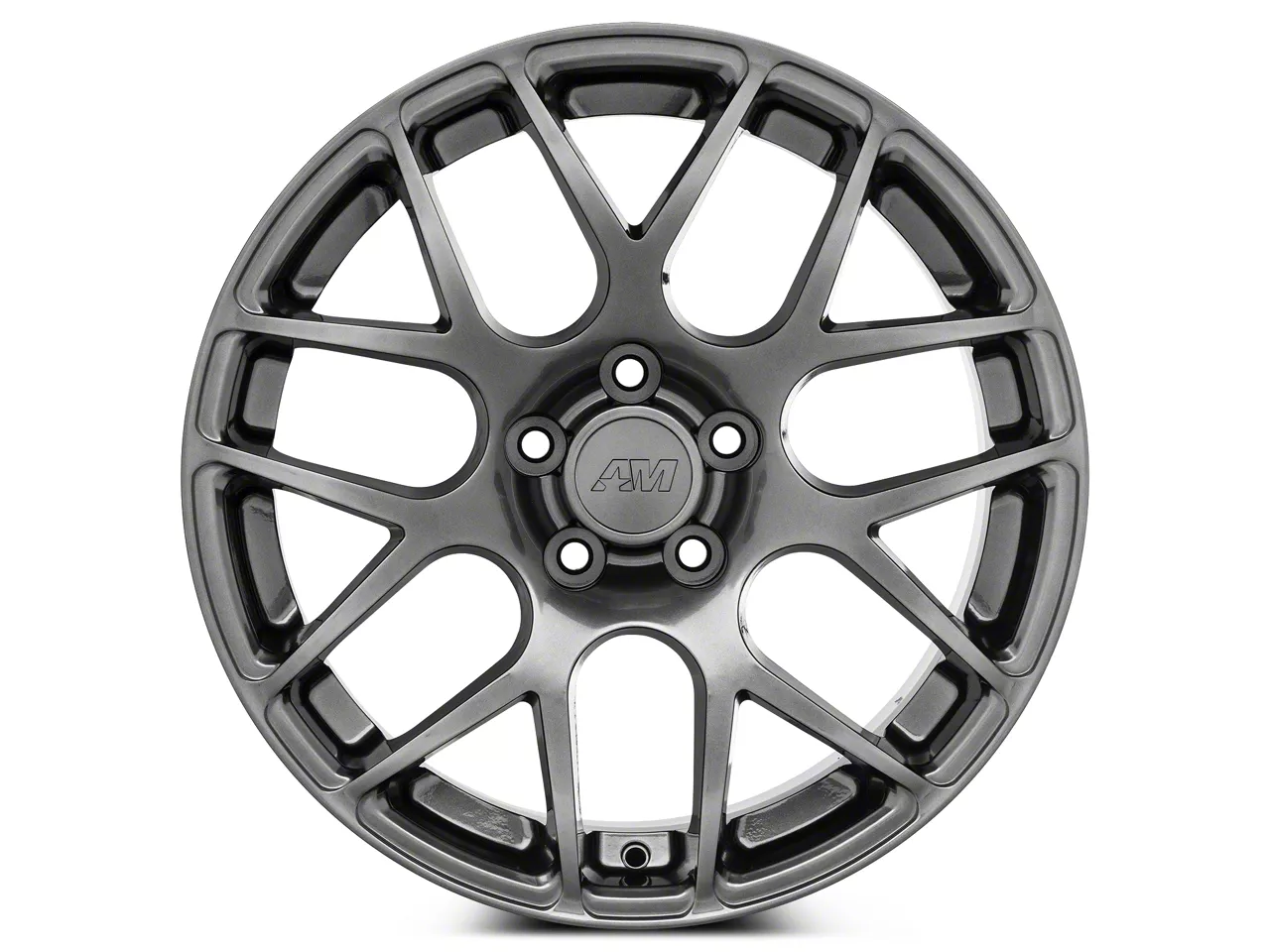 Mustang AMR Dark Stainless Wheel; 18x9; 30mm Offset (05-09 Mustang ...