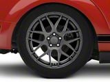 AMR Dark Stainless Wheel; Rear Only; 19x10; 48mm Offset (05-09 Mustang)