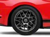 AMR Dark Stainless Wheel; Rear Only; 19x10; 48mm Offset (15-23 Mustang GT, EcoBoost, V6)