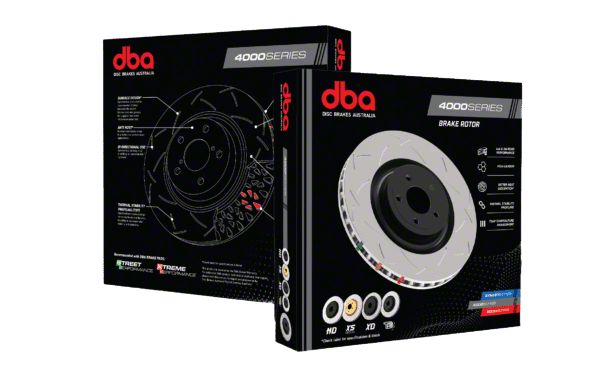 DBA Charger 4000 Series T3 Slotted Rotor; Front DBA42426S (15-23 ...