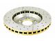 DBA Street Series XGold Cross Drilled and Slotted Rotor; Front (05-10 Mustang GT; 11-14 Mustang V6)