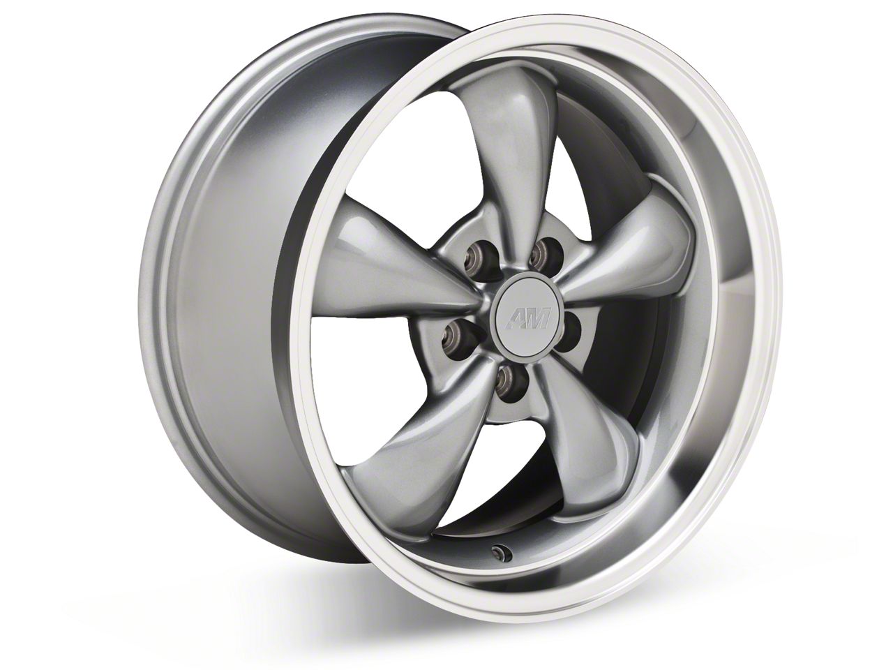 Mustang Deep Dish Bullitt Anthracite Wheel; Rear Only; 18x10; 24mm ...