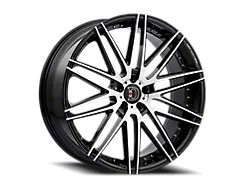 Defy D01 Black Machine Wheel; 22x9; 35mm Offset (05-09 Mustang)