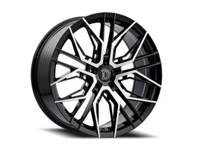 Defy D05 Gloss Black Machine Wheel; 17x7.5; 38mm Offset (05-09 Mustang GT, V6)