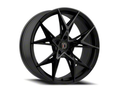 Defy D11 Satin Black Wheel; 17x7.5; 38mm Offset (05-09 Mustang GT, V6)