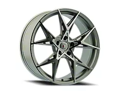 Defy D11 Silver Machine Wheel; 19x8.5; 35mm Offset (05-09 Mustang)