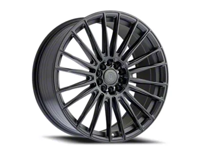 Defy D14 Satin Black Wheel; 17x7.5; 38mm Offset (05-09 Mustang GT, V6)