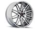 Defy D01 Silver Machined Wheel; 20x9 (15-23 Mustang GT, EcoBoost, V6)