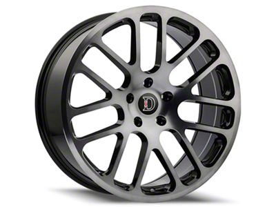 Defy D10 Gloss Black Machined with Dart Tint Wheel; 20x8.5 (15-23 Mustang GT, EcoBoost, V6)