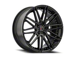 Defy D01 Satin Black Wheel; 22x9; 35mm Offset (16-24 Camaro, Excluding SS w/ 6-Piston Front Calipers & ZL1)