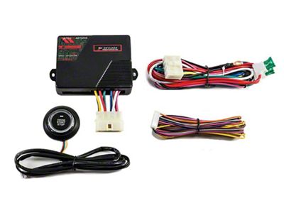 Digital Guard Dawg Performance Keyless Ignition System with Black Billet Start Button for Existing Alarm or Remote Start System; White LED (Universal; Some Adaptation May Be Required)