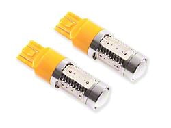 Diode Dynamics Amber Front Turn Signal LED Light Bulbs; 7443 HP11 (13-14 Mustang)