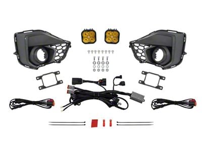 Diode Dynamics SS3 Pro LED Fog Light Kit; Yellow (24-25 Mustang GT)