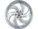 DNK Street 702 Brushed Face Silver Milled with Chrome Lip Wheel; 22x9 (06-10 RWD Charger)