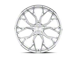 Dolce Performance Aria Gloss Silver Machined Face Wheel; Rear Only; 20x10 (05-09 Mustang)