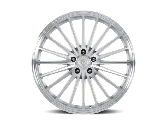 Dolce Performance Ghost Gloss Silver Machined Face Wheel; 19x8.5 (05-09 Mustang)