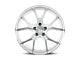 Dolce Performance Monza Gloss Silver Machined Face Wheel; Rear Only; 20x10 (05-09 Mustang)