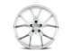 Dolce Performance Element Gloss Silver Machined Face Wheel; 19x8.5 (10-15 Camaro, Excluding Z/28 & ZL1)