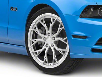 Dolce Performance Aria Gloss Silver Machined Face Wheel; 20x8.5; 38mm Offset (10-14 Mustang)