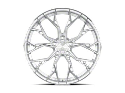 Dolce Performance Aria Gloss Silver Machined Face Wheel; Rear Only; 20x10 (10-14 Mustang)