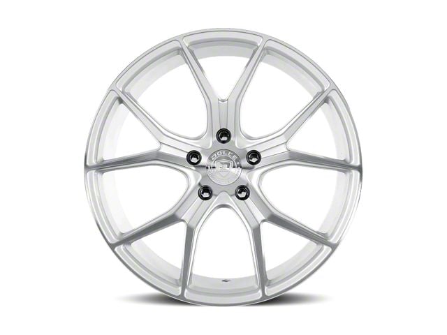 Dolce Performance Element Gloss Silver Machined Face Wheel; 19x8.5 (10-14 Mustang)