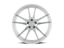 Dolce Performance Vain Gloss Silver Machined Face Wheel; 19x8.5 (10-14 Mustang)
