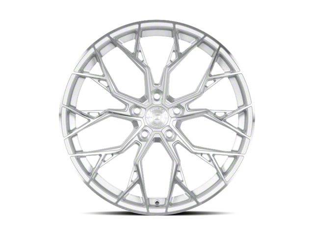 Dolce Performance Aria Gloss Silver Machined Face Wheel; 20x8.5 (15-23 Mustang GT, EcoBoost, V6)